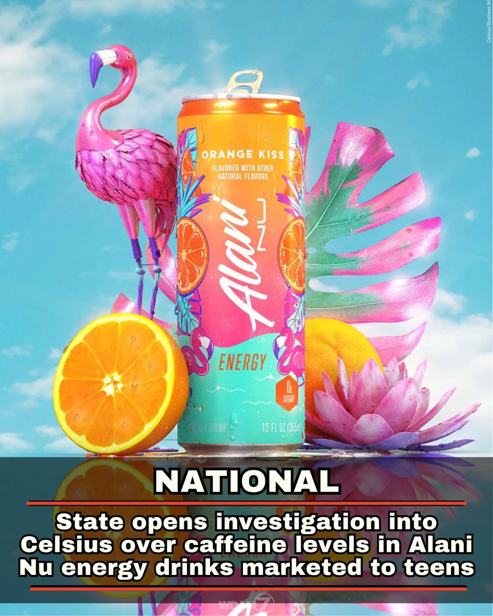 wdam's tweet photo. The Office of the Attorney General will examine whether Celsius and Alani misled consumers about the safety of the products for younger people in violation of the Texas Deceptive Trade Practices Act. More info: https://t.co/e4CoNOKqMe https://t.co/itA7F10tFz