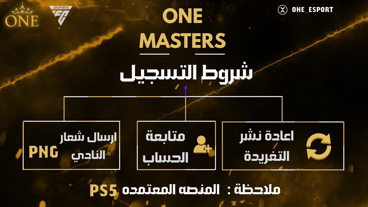 ONE__Esport's tweet photo. 🚨 فتح التسجيل رسميًا في بطولة ONE MASTERS 🔥

جاهزين للتحدي؟
بطولة ONE MASTERS تبدأ رحلتها للهيمنة والمنافسة بين أقوى اللاعبين والفرق 🎮🏆
#ONE https://t.co/Cpy50MLD7m
