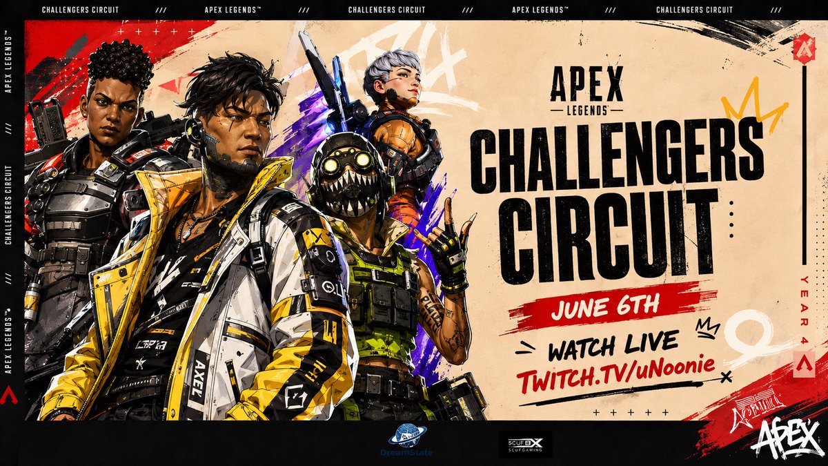 UnhingedeSports's tweet photo. OFFICIAL.

Unhinged Esports will be competing in the Apex Legends Challengers Circuit on June 6th. ⚔️

Tune in as we take on the next stage of competition.

📺 https://t.co/7DnRNXHhAG
⏲️ 3:00 EST https://t.co/RkwQfderLG