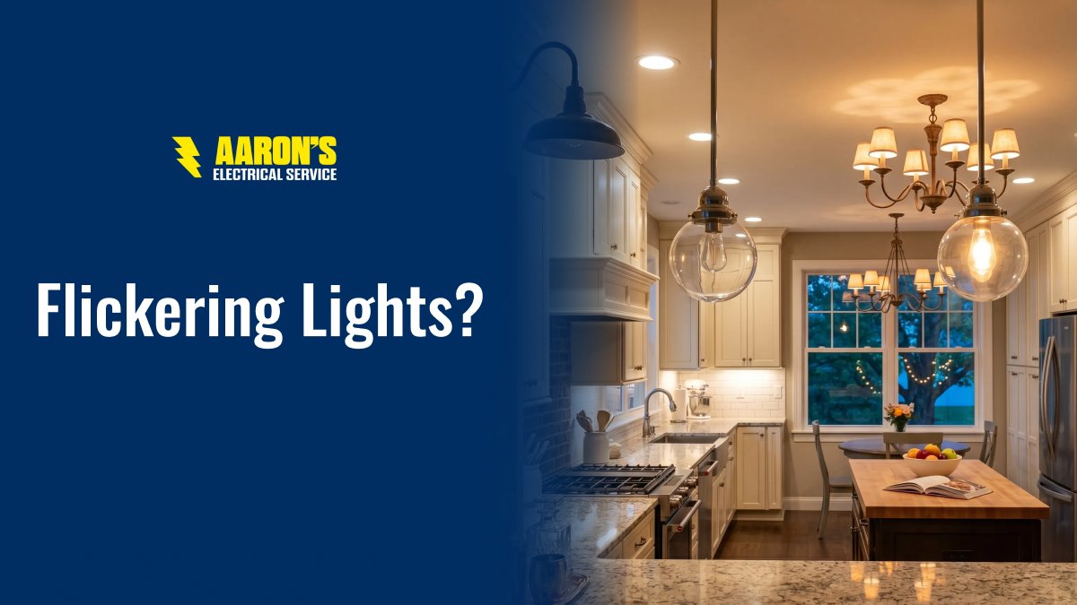 ElectricByAaron's tweet photo. Flickering lights, warm outlets, or tripped breakers? ⚠️⚡
These are signs it is time for electrical troubleshooting.

Learn more: https://t.co/YL64z7LDKQ

#HoustonElectrician #ElectricalTroubleshooting #HomeSafety #ElectricalService https://t.co/ZPQ26R0pMz