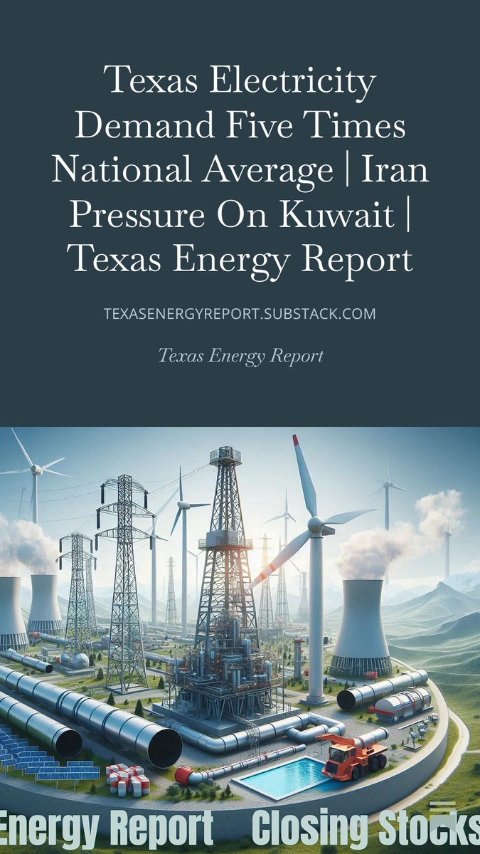 TxEnergyReport's tweet photo. Texas electricity demand grew 5 times the national average, study shows
https://t.co/aE9fQJbY9c https://t.co/ub78NDuQMF