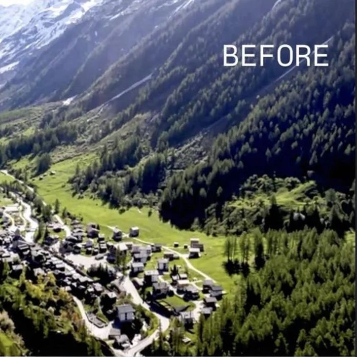 AMAZlNGNATURE's tweet photo. A whole village disappeared beneath a massive landslide in Switzerland

The collapse of the Birch Glacier triggered a huge landslide that buried about 90% of Blatten under ice, mud and rock. Residents had been evacuated days earlier after warnings of instability https://t.co/FK8qSH7kpF