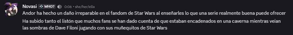 Novaserposible's tweet photo. Mi opinión sobre el estado de Star Wars ahora mismo https://t.co/UTxzQYKTUA