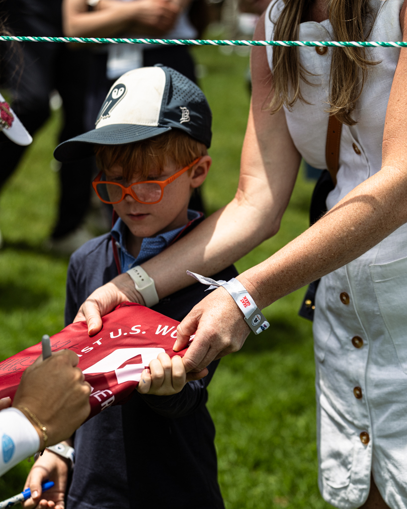 LPGA's tweet photo. Our littlest fans are out in force at Riv 👯‍♀️ https://t.co/j8aDdfsxZj