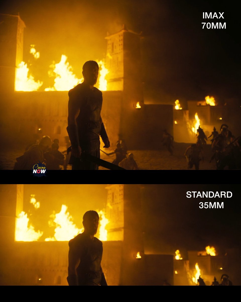 CinemaaNow's tweet photo. @IMAX The difference is insane https://t.co/XKBJAD3Clu