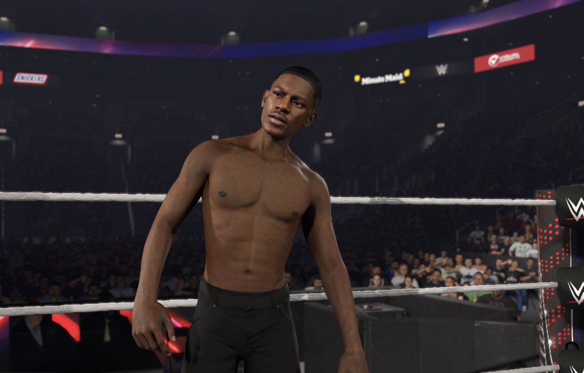 VeryRealReality's tweet photo. #WWE2K26 One of my first male CAW’s! https://t.co/WrBxAIIHPj