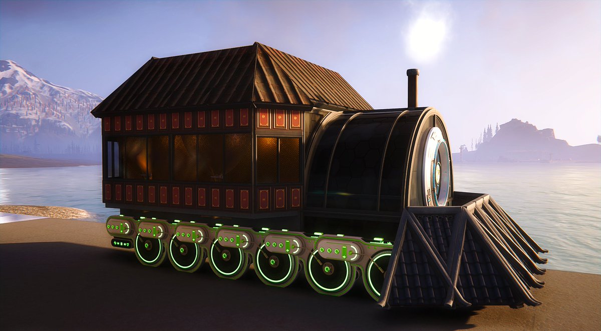 Seion77's tweet photo. I used the The Wall Mounted Player from the new furniture pack: Phantom Resonance for train wheels.

#PhotoMode #OnceHuman #VPSat #VPWorld #gaming #BaseBuilding https://t.co/UrtzzF93wt