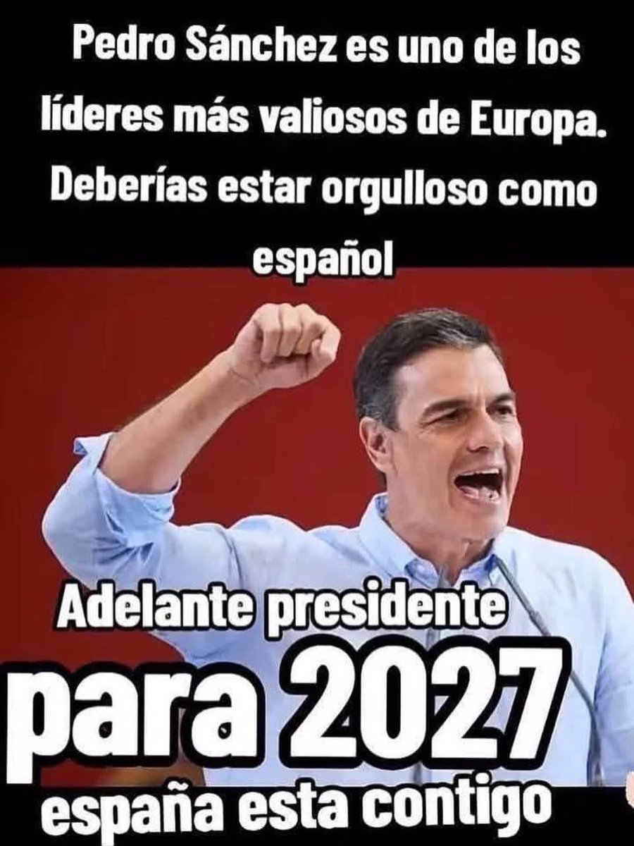 Franzmruiz's tweet photo. Con Pedro Sánchez hasta el infinito y más allá!! https://t.co/emSU71vE44