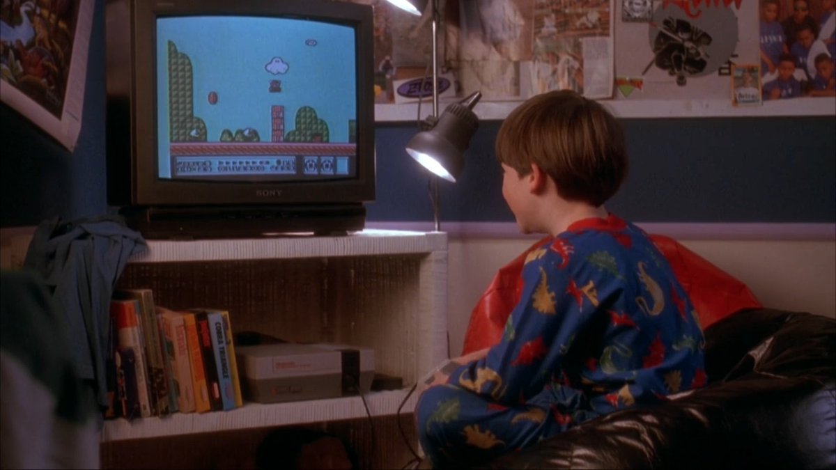 gamesonscreen's tweet photo. Nintendo Entertainment System (NES) &amp; Super Mario Bros. 3 | 3 Ninjas (1992)
#nintendo #gamesinmedia https://t.co/vYz2knLT1I
