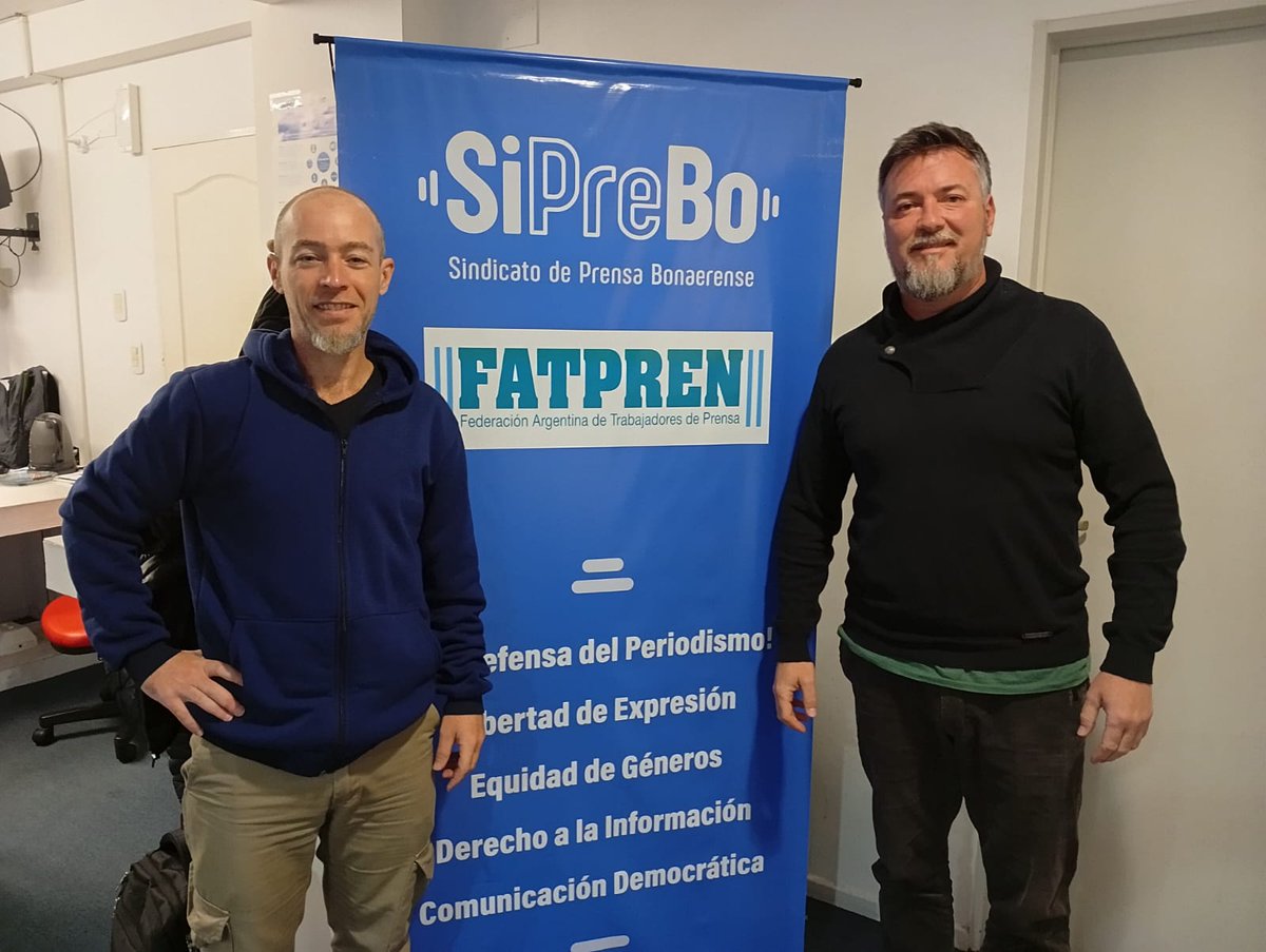 SiPreBo's tweet photo. 👏🏼 Felicitamos a Gonzalo Ré, elegido nuevamente como delegado gremial en el Agencia DIB (Diarios Bonaerenses).

Agradecemos a les compañeres que participaron de la elección, una instancia clave para fortalecer la organización sindical en la empresa 💪🏼. https://t.co/zeVCDuvpMn