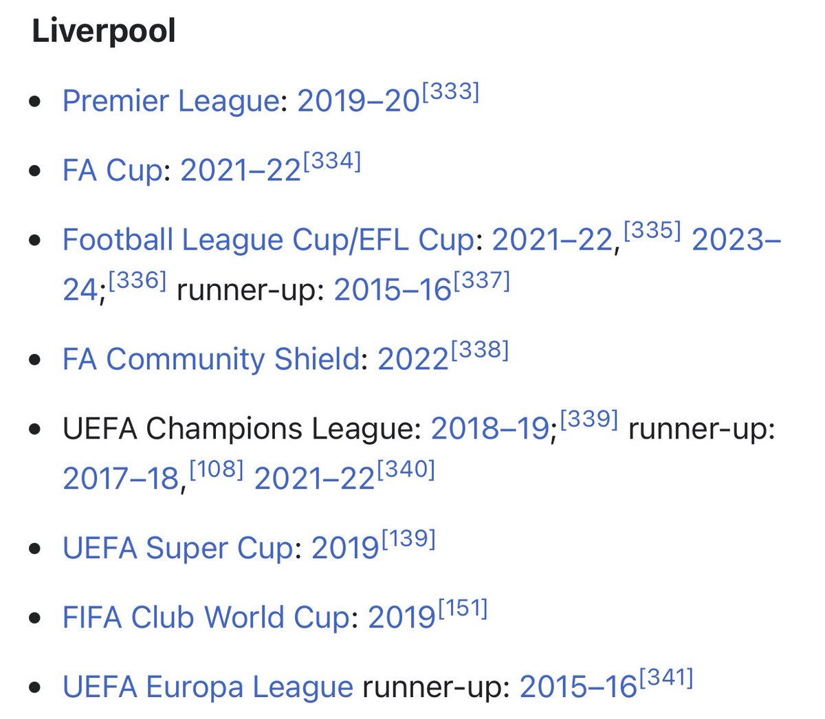 Boxfan72's tweet photo. @Moetakes @Keri_Anne93 @Usernam09529138 @BenLFC28 Klopps won way more than Arteta and Arteta only has 2 years to catch him up. https://t.co/Qd2Tl2dBzb