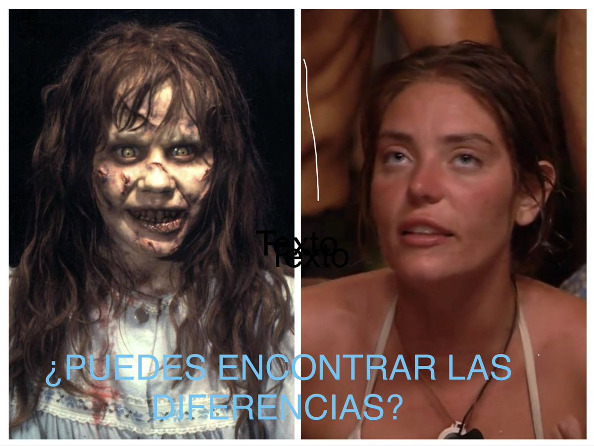 redruello_marta's tweet photo. @Supervivientes @MedInfinityES NO hay … NO hay ni una diferencia https://t.co/LXKzCmgWRj