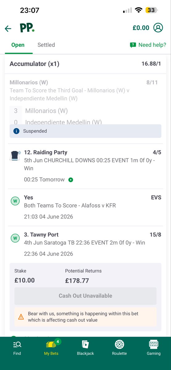 CameronYJB's tweet photo. @doubles_2003 Missed the price but practically got 16/1 on her now so can’t complain https://t.co/LsndpFCSHr