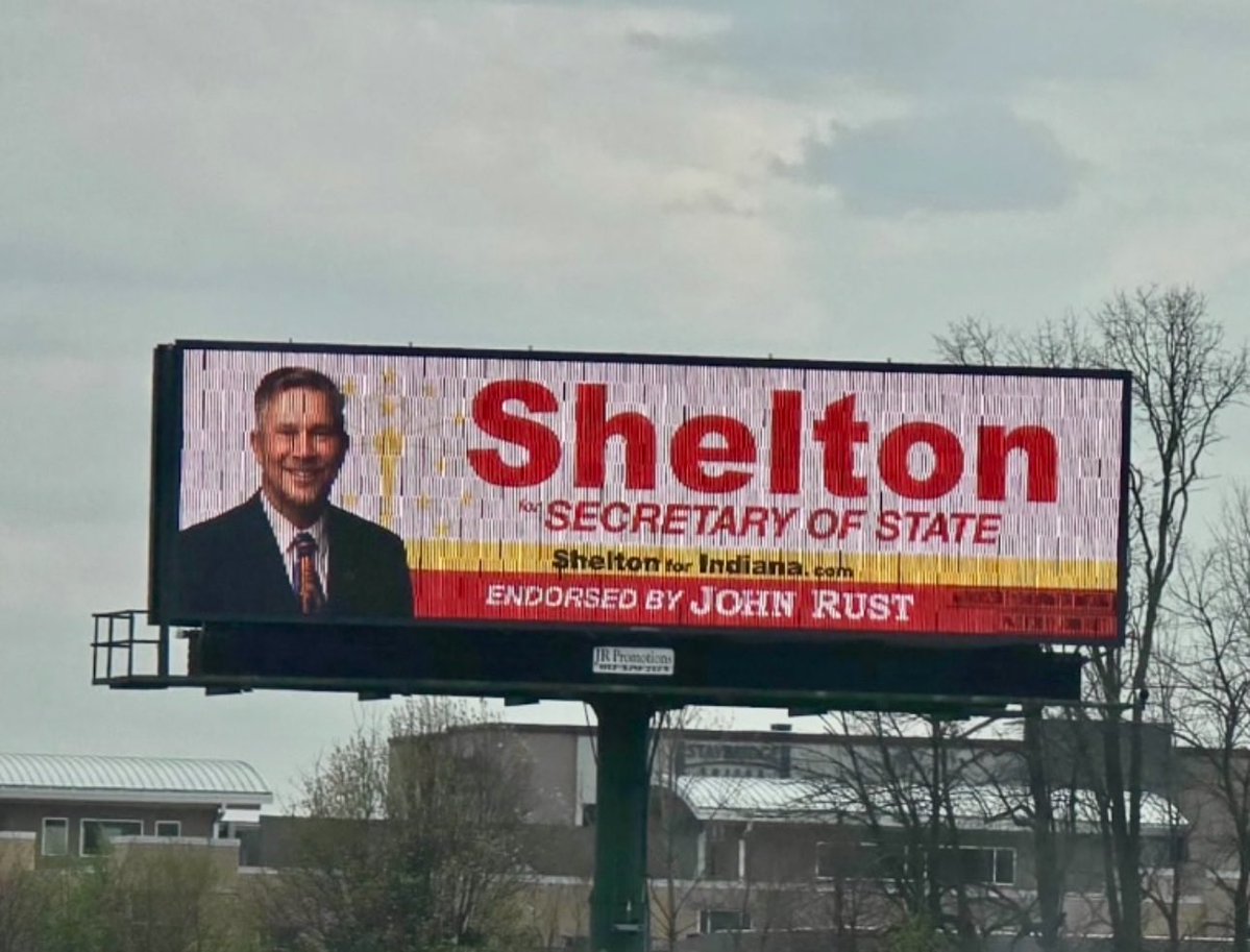 CCrabtree's tweet photo. John Rust, you and David Shelton should probably sit this one out. Reference Shelton’s billboard with your name on it on 1,000 point font. https://t.co/HVTHm9PSlT
