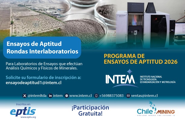 IntemLtda's tweet photo. El más completo Programa de Ensayos de Aptitud - Rondas Interlaboratorios para la industría minera 2026. Más de 10 matrices distintas. Solicite el fomulario de inscripción a los contactos indicados en la imagen #ISO17043 #PT #EA #EPTIS https://t.co/DMXg6TtR3B