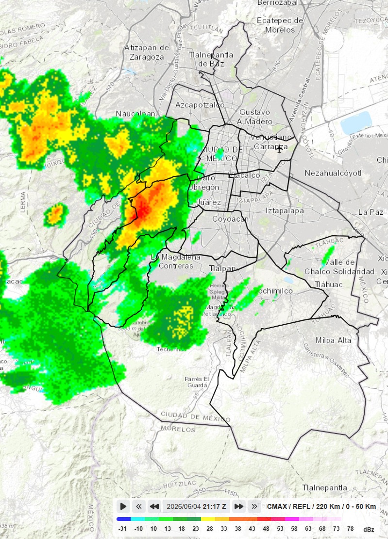 AtiempoCDMX's tweet photo. Se registran lluvias fuertes en el #poniente de la #CDMX https://t.co/CJhoA9ctsq