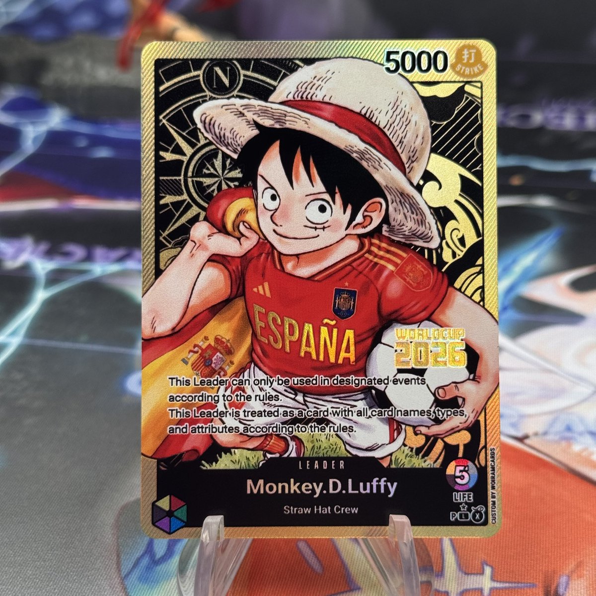 WoiramCards's tweet photo. Nuevos lideres custom multicolor para apoyar a tu selección. Hazte con ellos en la web.
#onepiece #customcards #luffy https://t.co/8FLz3RIOg7