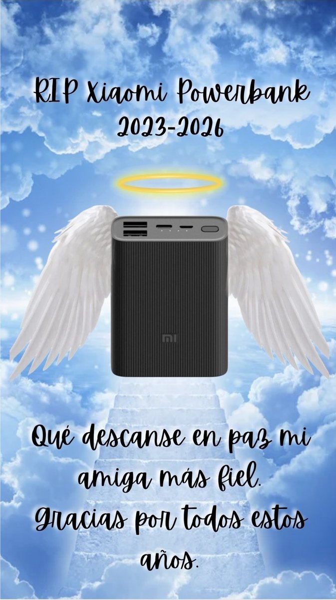 Marmaow's tweet photo. Lost my Xiaomi Powerbank...
Goodbye partner.... :( https://t.co/3ROcnyLNR8