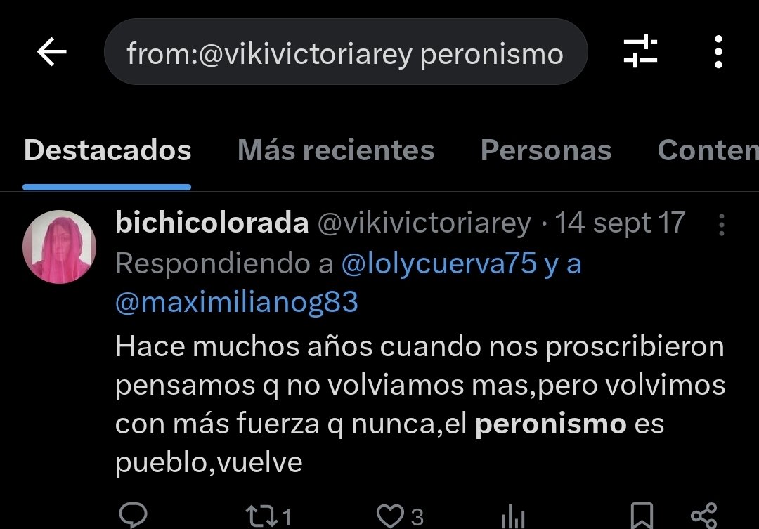 Gaspaaa1's tweet photo. @vikivictoriarey @LocaCoquit793 @sofilopiccolo El peronismo amiga, abrazo! https://t.co/ri8OvJne6a