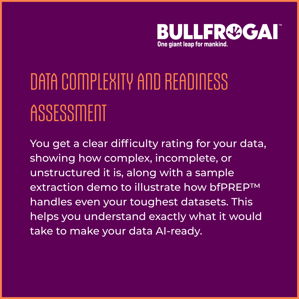 bullfrogai's tweet photo. Did you know that $BFRG offers a free data prep assessment? Eliminate errors, harmonize formats, and unlock insights faster, whether you’re running clinical trials, managing omics data, or aggregating real-world evidence.Get yours here ➡️ https://t.co/u2ix9yymUQ https://t.co/yRZMyEAVZm