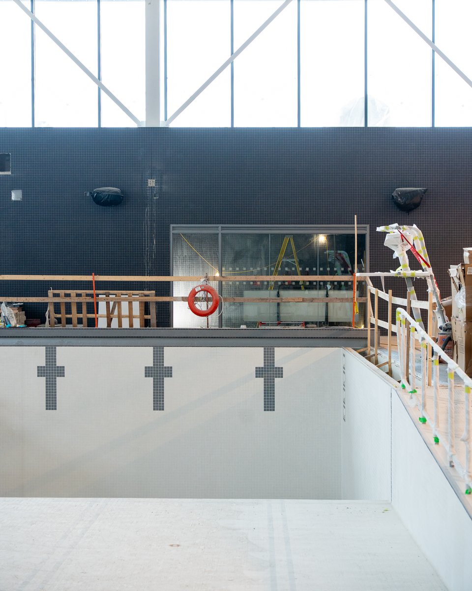 cityofguelph's tweet photo. The new South End Community Centre is really taking shape! 🥳 Take a sneak peak at what's complete!

We can't wait to welcome you to this new space this fall! https://t.co/dYk1XYGjho