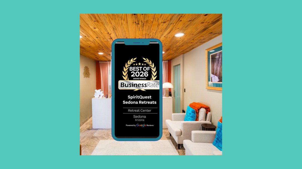 SpiritQuest1's tweet photo. 🏆 #1 Retreat Center in Sedona for 2026 🏆

This recognition belongs to every client who has chosen healing, growth, and transformation. 🕊️

Thank you for trusting us with your journey. We're honored to walk alongside you. 🌿💛 https://t.co/c7HslfZJik