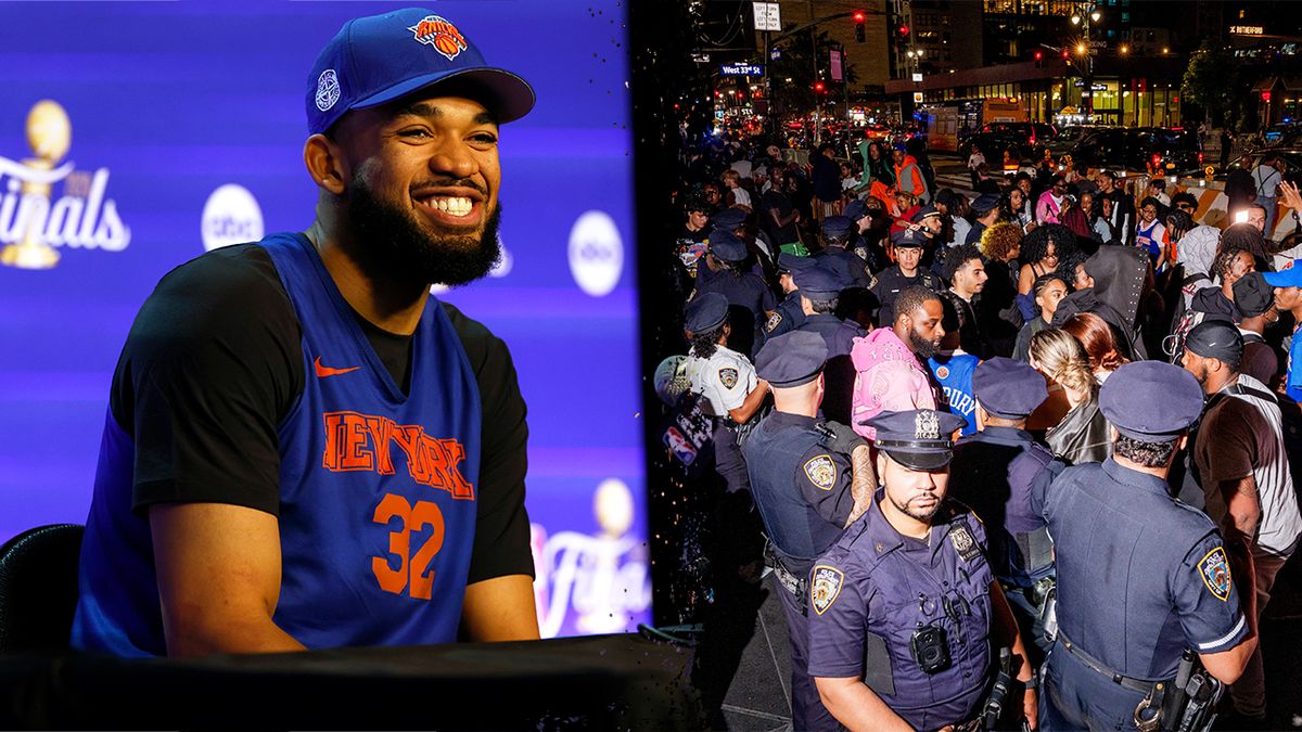 FoxNews's tweet photo. "I pray for the NYPD."

Karl-Anthony Towns is giving credit where he says it’s due as Knicks fans flood the streets during New York’s first NBA Finals run in more than two decades.

With watch parties drawing massive crowds outside Madison Square Garden — and some celebrations turning chaotic enough to lead to arrests — Towns praised officers for helping keep fans safe while the city rallies around the team.

The Knicks are now three wins away from a title, and the energy across New York is only getting louder.
