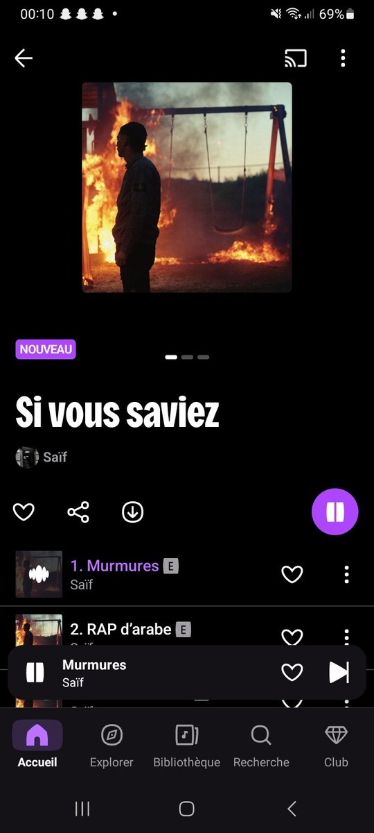 CallamPew's tweet photo. Première écoute Saïf ^^

J'aime pas trop sa musique mais jss curieux https://t.co/bVm3PiGzJW