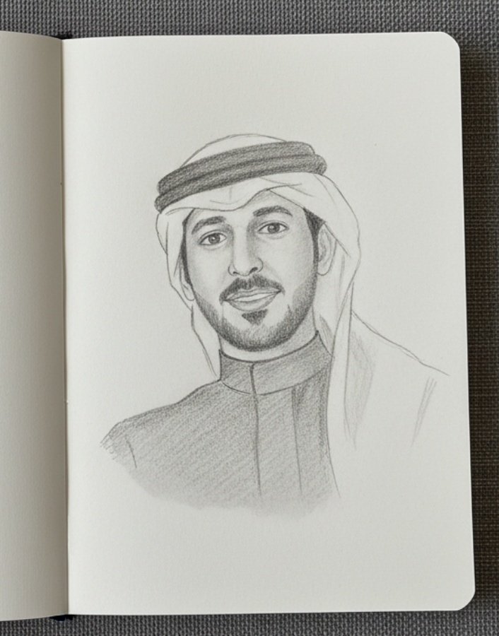 m__m050's tweet photo. @_aldaeyat 
السلام عليكم اخوي د. محمد الدعيات. 
عملت رسمه لصورتك وإن شاء الله تنال اعجابك 🙏🏻
وأتمنى منك تشجعني وتفرحني بمبلغ بسيط. لأن الرسم هو مصدر رزقي الوحيد لي ولعائلتي 🤍 https://t.co/43EY5T2Pz4