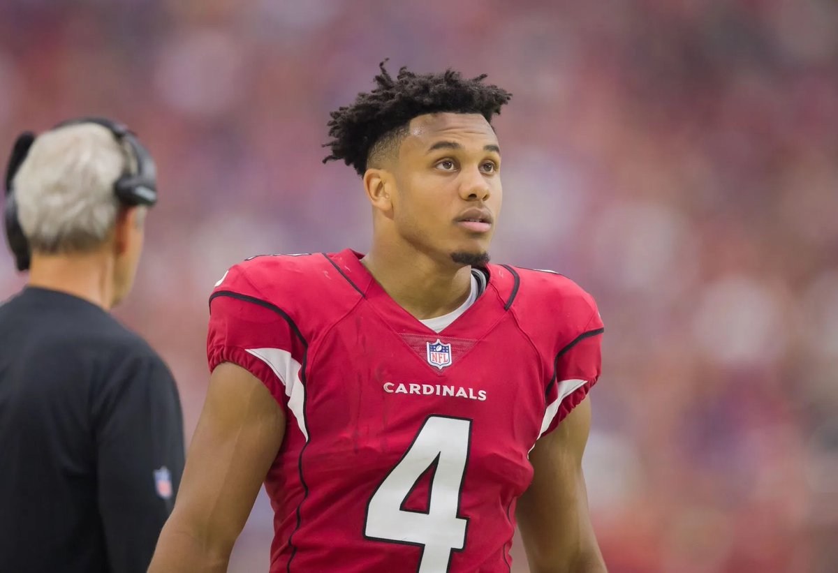 SleeperTitanUp's tweet photo. Wan'Dale Robinson is wearing No. 4 in honor of his late friend, Rondale Moore https://t.co/ph1bMs6oWa