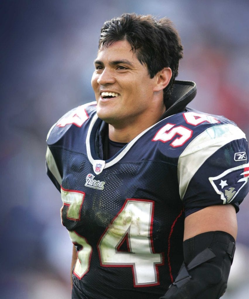 NFL_Stats's tweet photo. Happy 53rd birthday, Tedy Bruschi!

His career stats:

• 13 seasons ('96-'08)
• 189 games played
• 1,074 tackles
• 57 passes defended
• 45 tackles for loss
• 30.5 sacks
• 19 FF, 7 FF
• 12 INTs, 5 TDs
• 2004 Pro Bowler, 2x All-Pro
• 2005 Comeback Player of the Year
• 3x Super Bowl champ