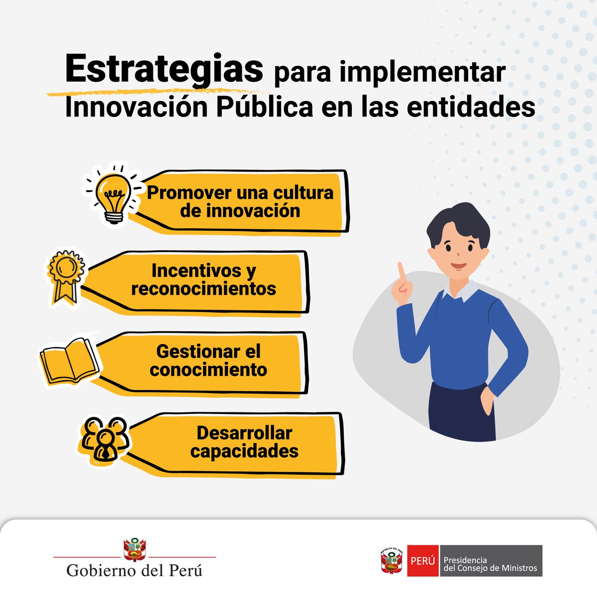 SGP_PCM's tweet photo. #InnovaciónPública
➡️La 𝗡𝗼𝗿𝗺𝗮 𝗧𝗲́𝗰𝗻𝗶𝗰𝗮 𝗽𝗮𝗿𝗮 𝗹𝗮 𝗚𝗲𝘀𝘁𝗶𝗼́𝗻 𝗱𝗲 𝗹𝗮 𝗜𝗻𝗻𝗼𝘃𝗮𝗰𝗶𝗼́𝗻 𝗣𝘂́𝗯𝗹𝗶𝗰𝗮 marca el camino para mejorar los servicios del Estado.

Conoce más: 👉https://t.co/KZPWhyngup https://t.co/OvVlSxNdHV