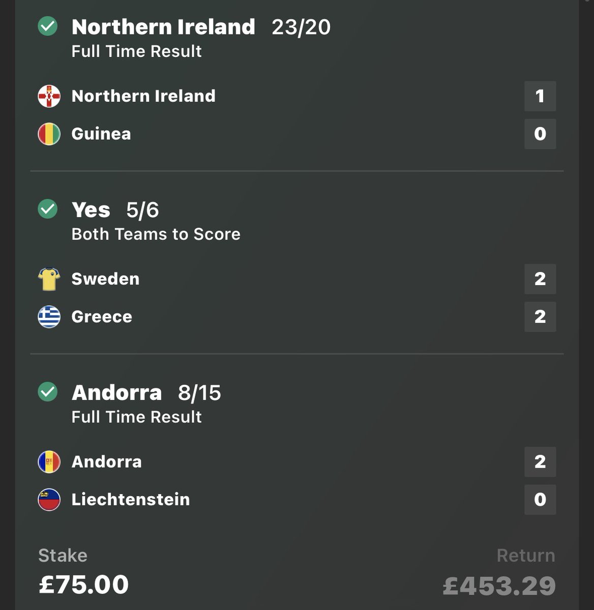 DGDFreeTips's tweet photo. IS THAT ANOTHER WINNING TREBLE I SEE 👀 ✅✅✅✅

6/1 TREBLE LANDS AGAIN ⭐️⭐️⭐️⭐️

ABOUT TO START THE OVERNIGHT FUN 👇 https://t.co/ni728exSXN