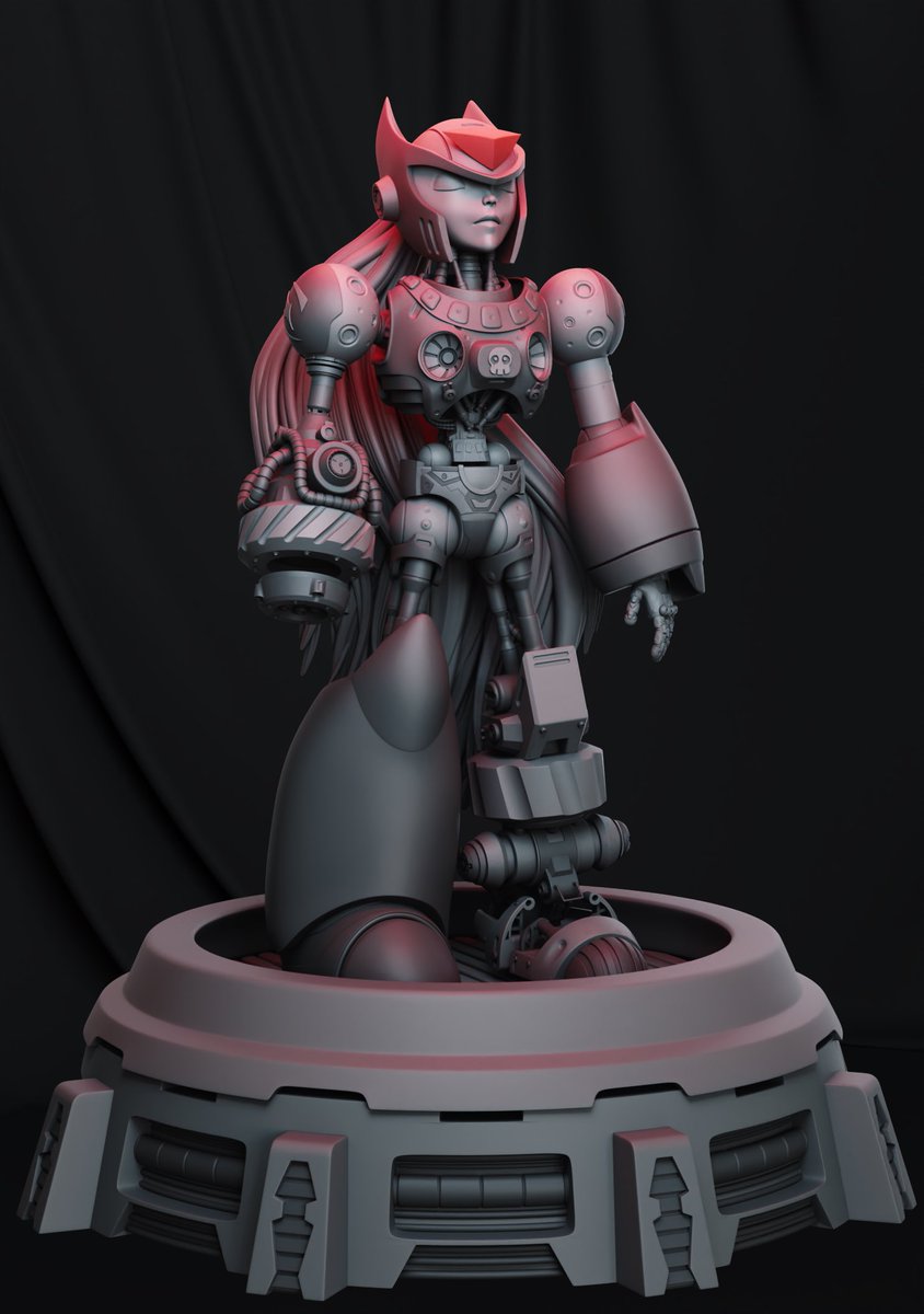 benavidmark's tweet photo. Megaman sculpture https://t.co/gfdkVCZBFa