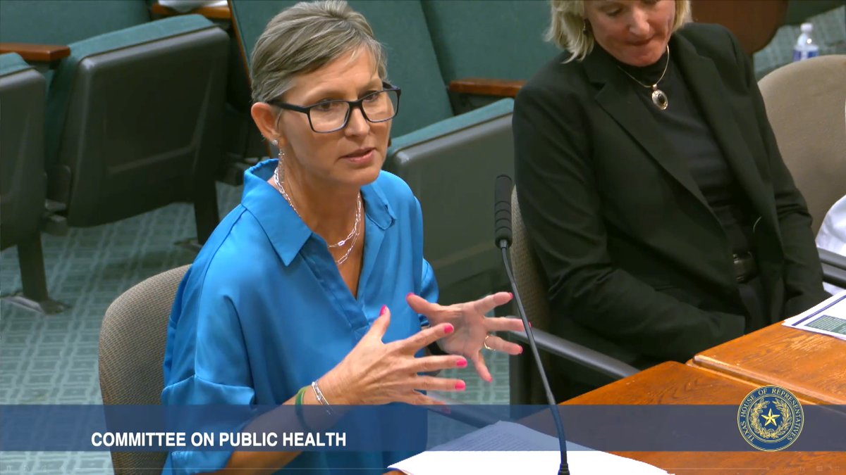 TXpharmAssn's tweet photo. TPA #pharmacist member and independent #pharmacy owner Paula Grahmann of Halletsville provided invited testimony this afternoon to Chair @GaryVanDeaver and the Texas House Public Health Committee  concerning how pharmacists can play an even greater role in the state's rural health transformation efforts.

"Texas has already invested heavily in rural health transformation. To maximize that investment, we should remove unnecessary barriers that prevent pharmacists from fully contributing to patient care," she said. "When pharmacists are allowed to practice at the top of their education and training, patients benefit, providers benefit, and rural communities become stronger."
