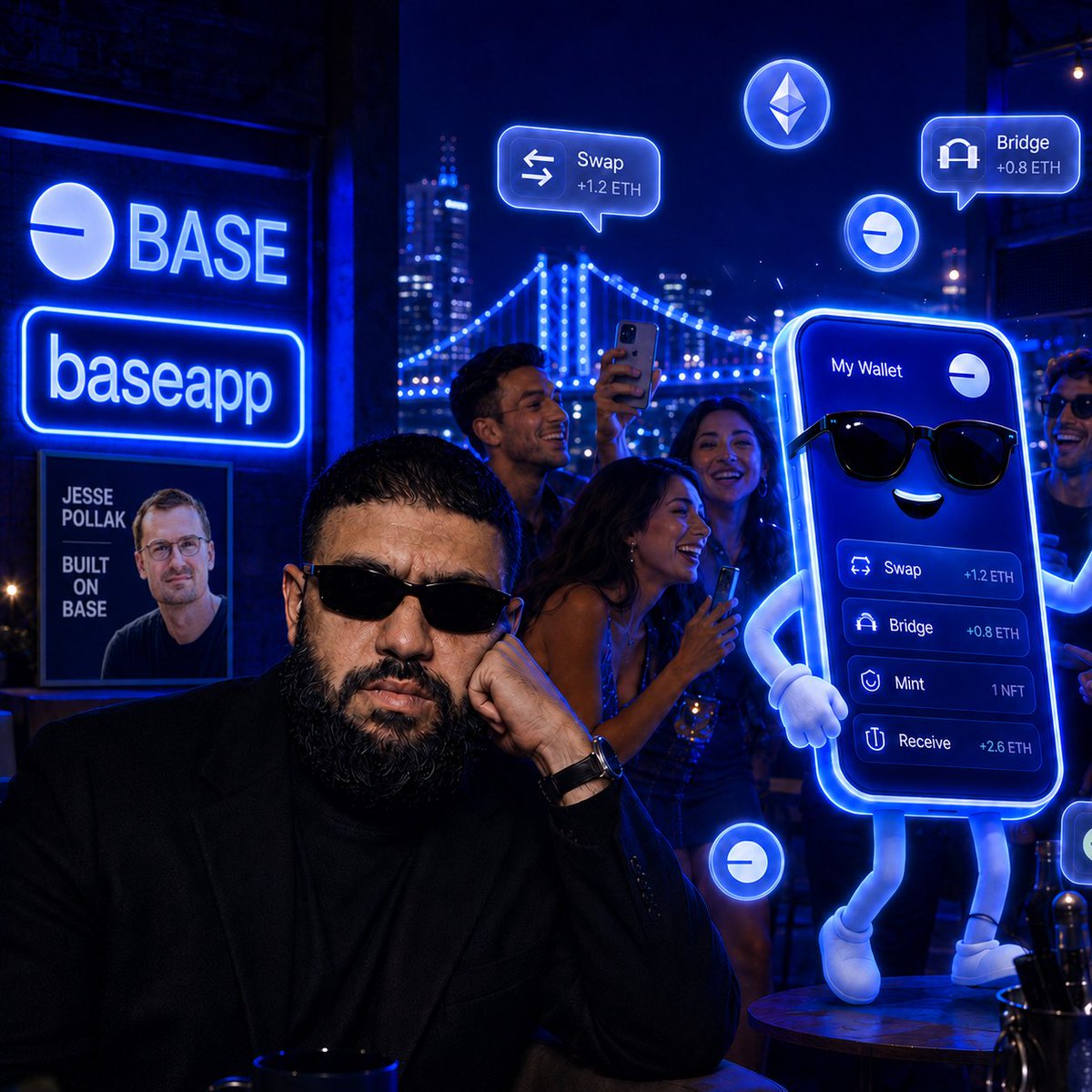 Mamaybase's tweet photo. I came to @base for airdrop.
Stayed because my wallet started having a better social life than me.

@jessepollak https://t.co/fMlOoIY3Zb