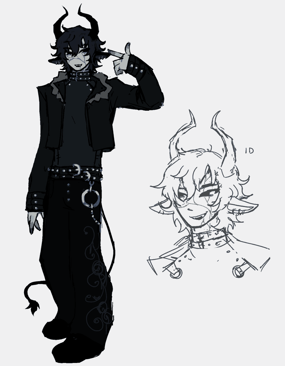 kerpluvis's tweet photo. Hi this is my oc vis and he's a goat demon like and may or may not be evil and gay Happy pride https://t.co/sYj4m5mgdr