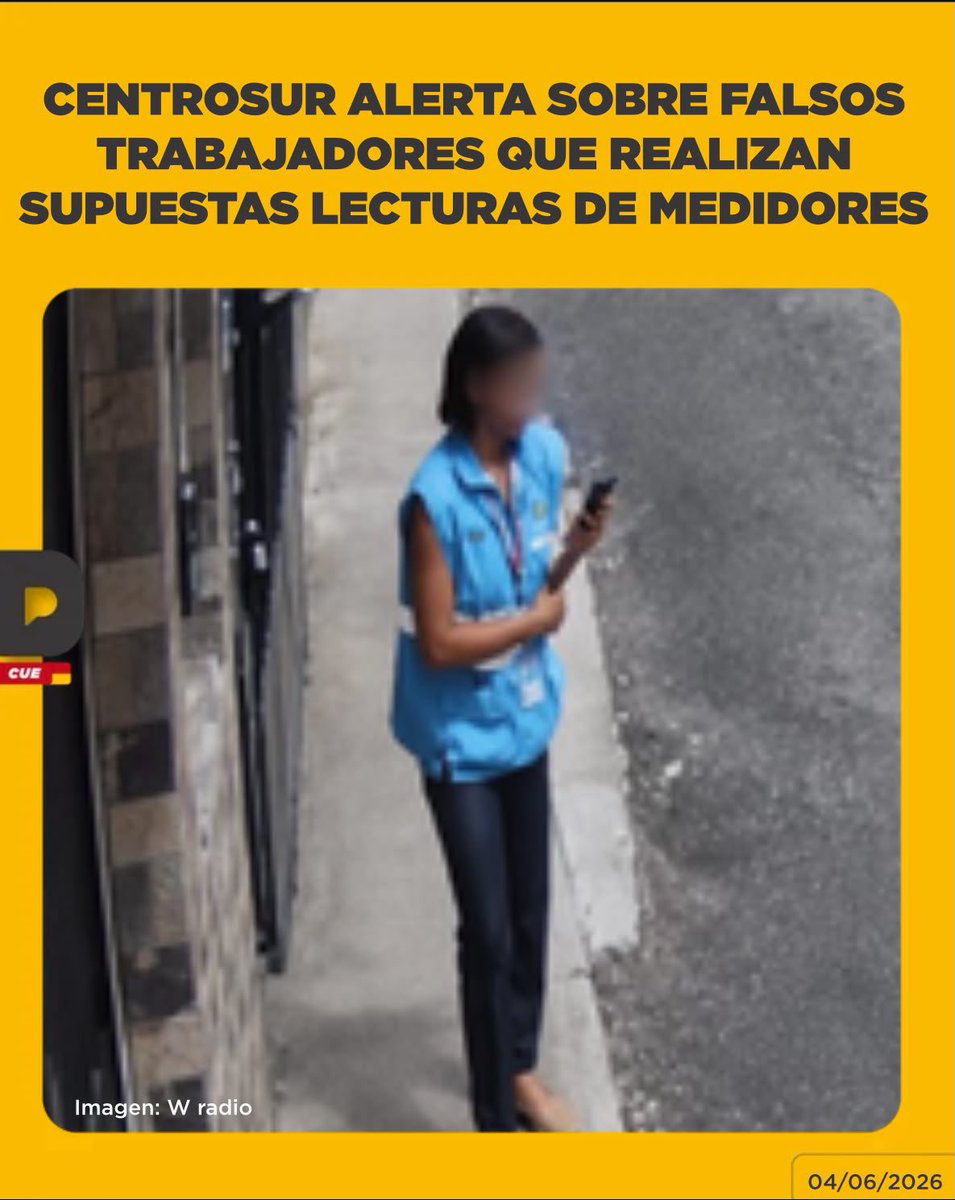 laPostaCue's tweet photo. Personas ajenas a Centrosur estarían haciéndose pasar por personal de la empresa para realizar supuestas lecturas de consumo eléctrico en distintos sectores de Cuenca. La entidad aclaró que estos individuos no están autorizados y pidió a la ciudadanía verificar siempre la identificación y el uniforme institucional antes de permitir el ingreso a sus domicilios. Cualquier actividad sospechosa debe ser reportada a las autoridades.