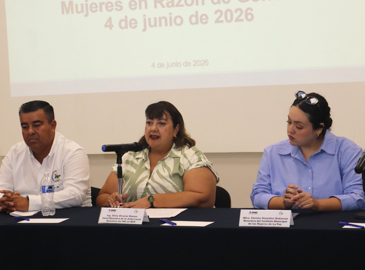 INE_BCS's tweet photo. Juventud con ideas y energía que transforman ⚡💬
Así vivimos el Conversatorio de Liderazgo Político y Prevención de la VPMRG en #BCS.
Gracias a la comunidad estudiantil 🏫 y a todas y todos por participar. ¡Su voz tiene poder! https://t.co/aZrW5ezMSv
