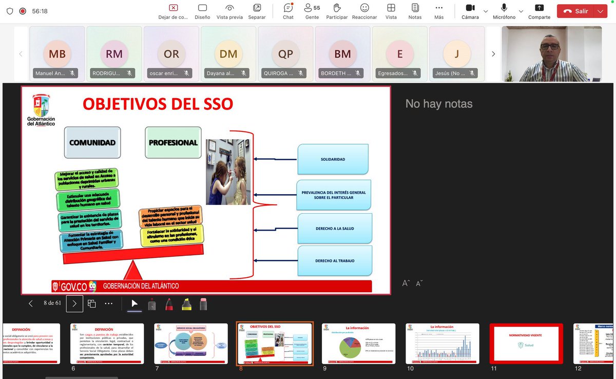osierra50's tweet photo. El día de hoy, vía @MicrosoftTeams, la @salud_atlantico hizo la presentación virtual del 3er proceso de asignación de plazas de Servicio Social Obligatorio del 2026 del @MinSaludCol, a la próxima cohorte de egresados del programa de #Medicina de la @unimetro_co en BAQ.  #SSO https://t.co/YduYPXs0do