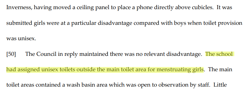 EastRenAsks's tweet photo. @LoveWestLothian had a special period toilet in their school and felt this was acceptable 

They'd have been as well making the girls wear a red armband

Somehow this special period toilet was also gender neutral, for wee boys who have periods? What on earth? https://t.co/qZa9wQD3o9