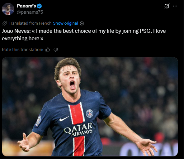 customwyd's tweet photo. João Neves literally said this a few days ago. That reality check for Real Madrid fans is going to hit like crack. https://t.co/mpUnicIt4w