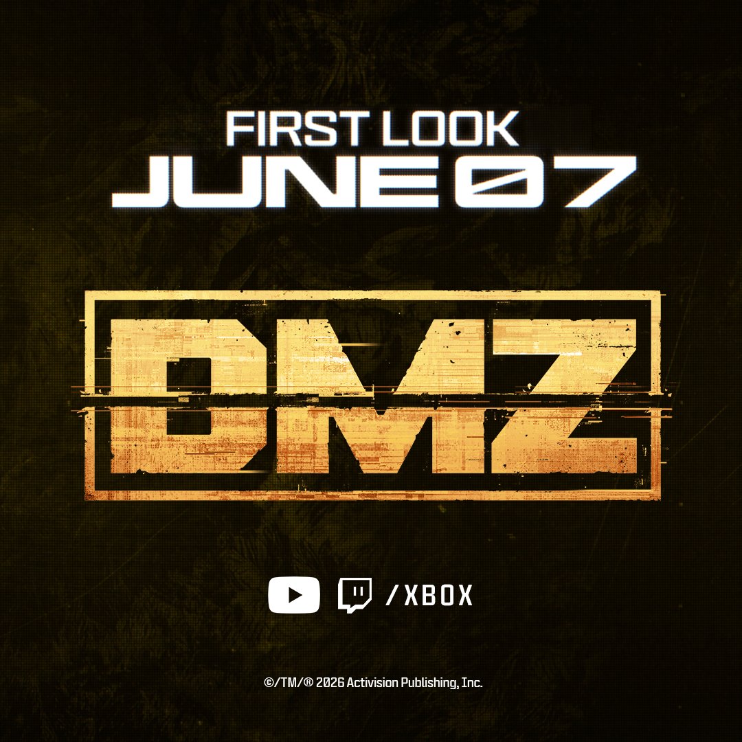 CallofDuty's tweet photo. Tune in June 7 at 10AM PT 🗓️ https://t.co/KPuX0CDtbL