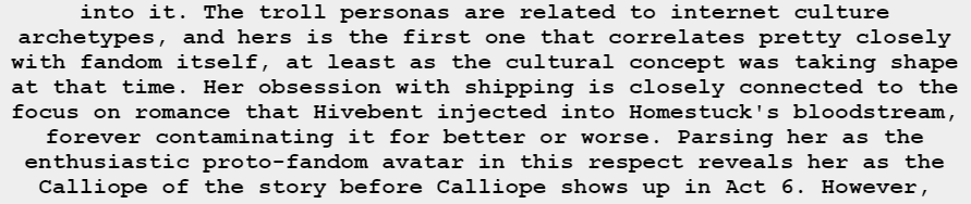 junesolsprite2's tweet photo. nepetas faults come into play here, as the prototype calliope representing the fandoms obsession for shipping. she ignores (or doesnt process) the disturbing machinations at play, opting for mindless fluff. she views these people as shipping vessels, just as fans do https://t.co/ZbNeoAV3x8