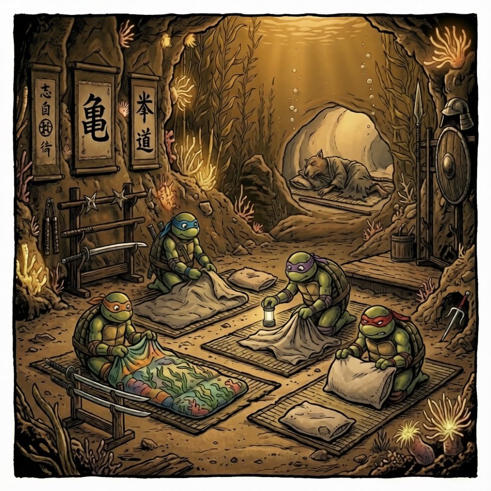 Turtlesolana's tweet photo. GN from the haven 🐢🌙
Even the greatest warriors know when to rest. Sensei's orders — shells down, eyes closed, let the ocean do the rest tonight 🌊
We move again at sunrise https://t.co/KjS07PobY6