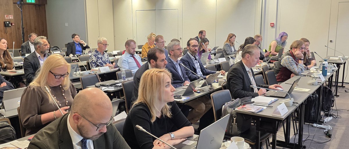 ITUEurope's tweet photo. Inspiring session of the European Network of Women at #CEPT, exploring ways to strengthen women's participation in @ITU work and conferences. More voices, more perspectives, better outcomes. #WomenInICT #GenderEquality @ITU @ITUEurope 🌍👩‍💻🤝 https://t.co/dJPVy202fI