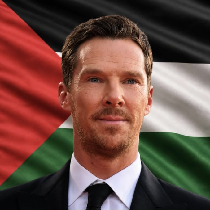 Motherl28134473's tweet photo. Benedict Cumberbatch Expresses Support for Palestine with an Emotional Message… 
“IT WILL ALWAYS BE KNOWN AS PALESTINE” https://t.co/ZBNfxdwuRp