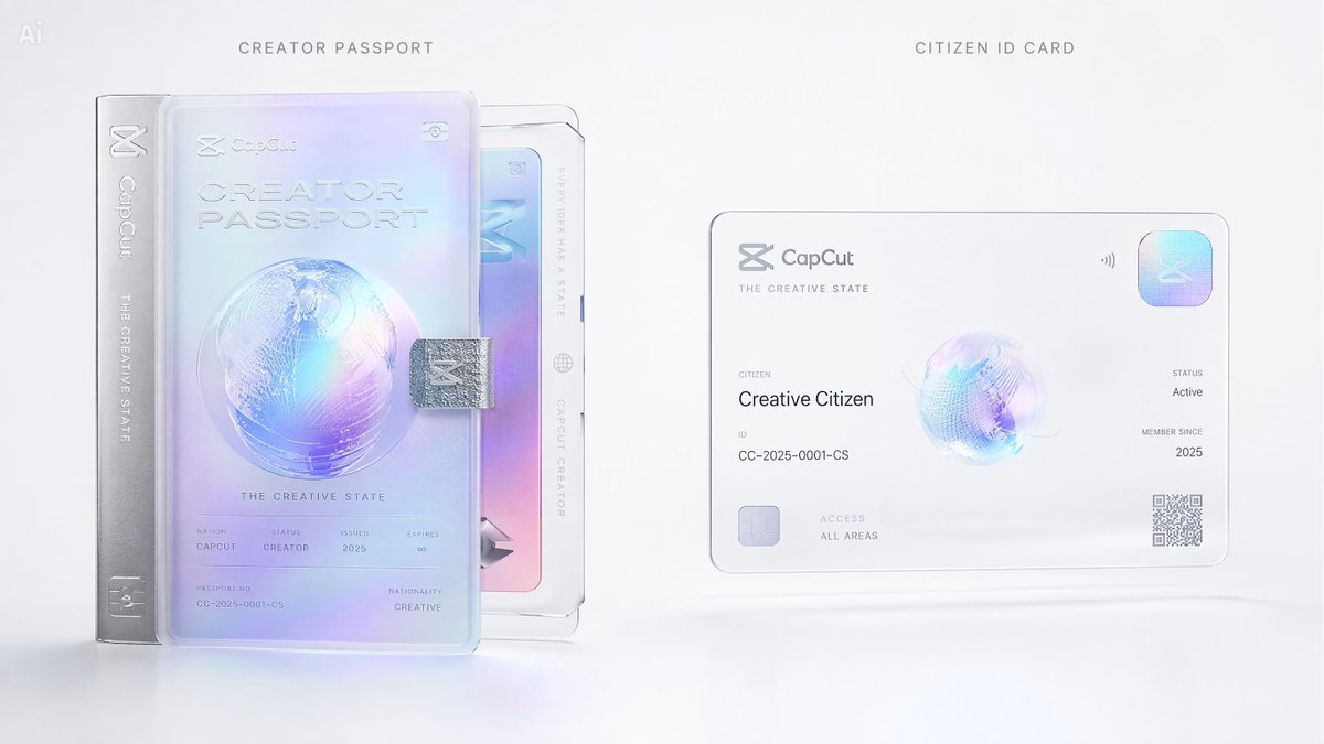 SoyLaloCastro's tweet photo. CAPCUT - THE CREATIVE STATE
A speculative future where creativity becomes culture, infrastructure and identity.
I reimagined CapCut as a futuristic creative nation powered by creators, AI and global connection, civic branding and optimistic worldbuilding
#CapCutDesignStudio https://t.co/yGMIOgVh17