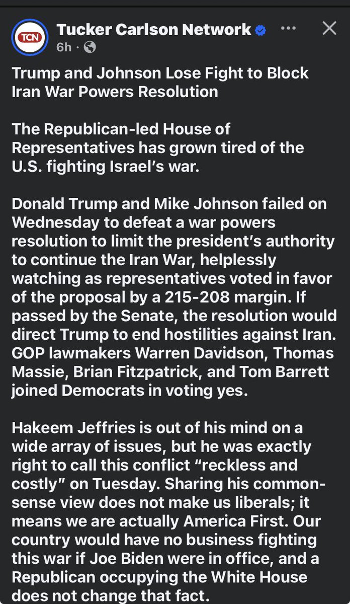 JoshuaMorott's tweet photo. If a War is sought- It must be authorized by Congress! https://t.co/Rhi5RLkXZj