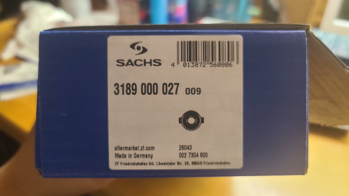 sassou_colt's tweet photo. 三菱純正は廃盤になりましたが、ヨーロッパ通販経由で検索するとザックス社製レリーズベアリング出ますので困ってる人は調べてみて下さい https://t.co/EqtZgI9rwt